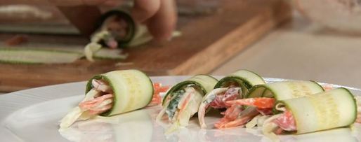 Шаг 4: супа-пюре из риса и овощные роллы