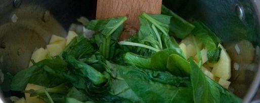 Шаг 5: супа пюре из шпината