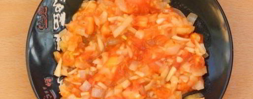 Шаг 3: супа пюре из томатного сока