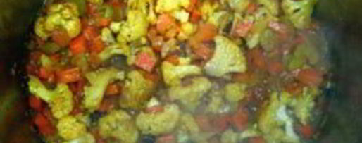 Шаг 5: супа-пюре из цветной капусты с куркумой