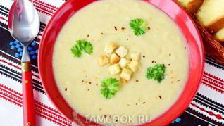 Рецепт Супа-пюре из цветной капусты со сливками