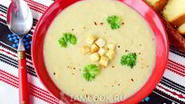 Рецепт Супа-пюре из цветной капусты со сливками