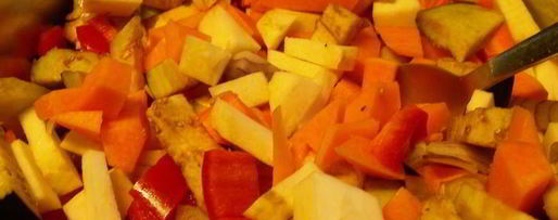 Шаг 4: супа-пюре из тыквы и баклажанов