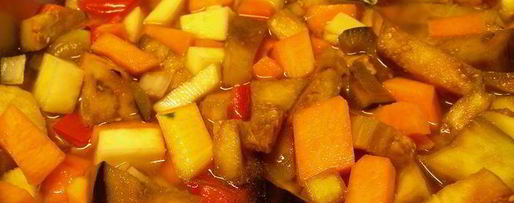 Шаг 5: супа-пюре из тыквы и баклажанов