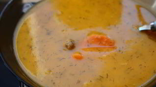 Рецепт Супа-пюре из тыквы с фрикадельками