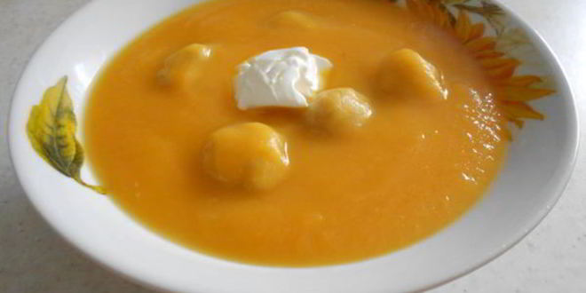 Рецепт супа-пюре из тыквы с фрикадельками