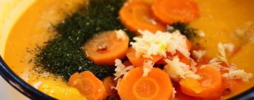 Шаг 5: супа-пюре из тыквы с фрикадельками