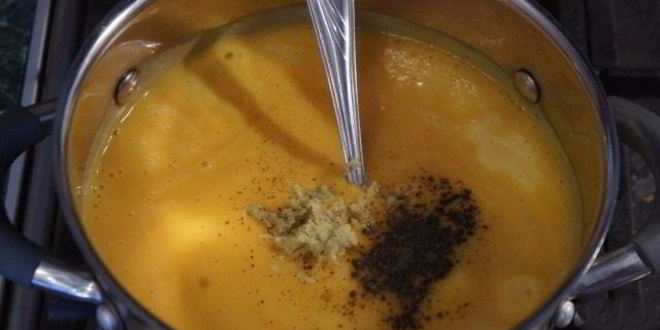 Рецепт супа-пюре из тыквы с сельдереем