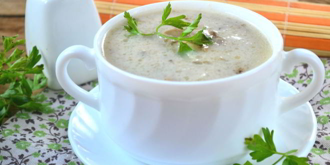 Рецепт супа-пюре из вешенок