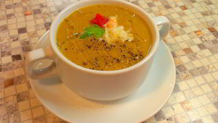 Рецепт Супа-пюре из запеченных баклажанов