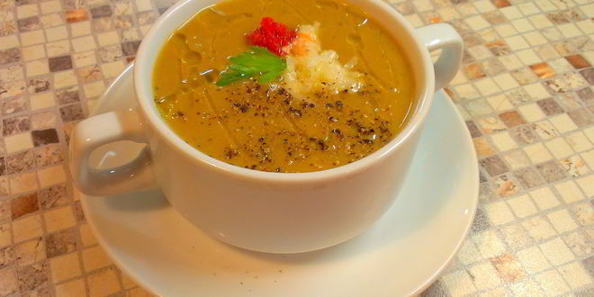 Рецепт супа-пюре из запеченных баклажанов