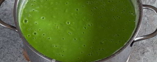 Шаг 7: супа-пюре из зеленого горошка с беконом