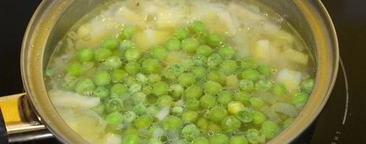 Шаг 2: супа-пюре из зеленого горошка