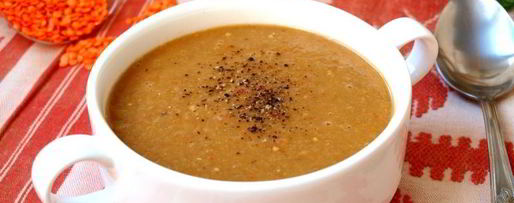 Шаг 5: супа-пюре с баклажанами и чечевицей