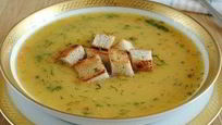 Рецепт Супа-пюре с куриной грудкой и сухариками