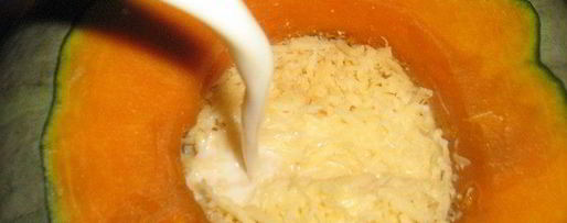 Шаг 4: супа-пюре тыквенного с гренками и сыром