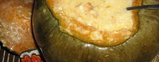 Шаг 6: супа-пюре тыквенного с гренками и сыром