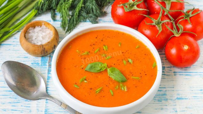 Рецепт Томатного супа пюре классический