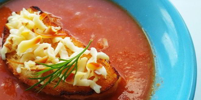 Рецепт томатного супа-пюре с кабачками