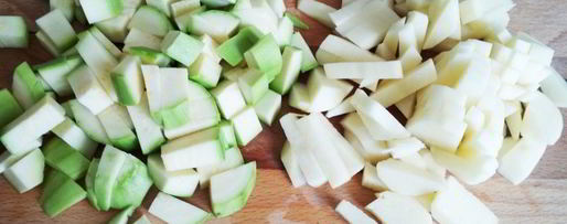 Шаг 1: томатного супа-пюре с кабачками