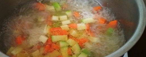 Шаг 4: томатного супа-пюре с кабачками