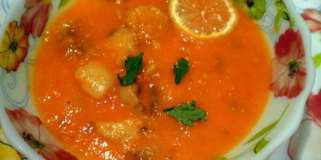 Рецепт томатного супа-пюре с костным мозгом