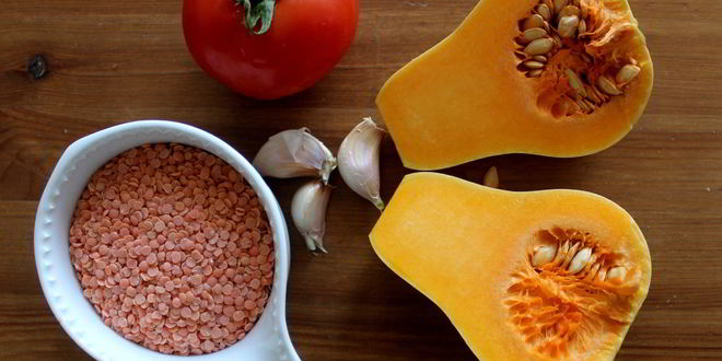 Рецепт тыквенно-чечевичного суп-пюре