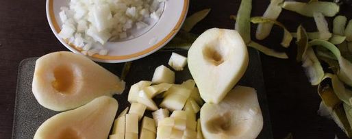 Шаг 1: тыквенно-грушевого суп-пюре