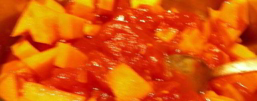 Шаг 2: тыквенно-томатного суп-пюре