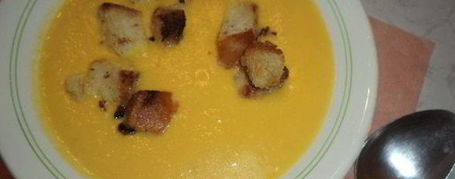 Шаг 6: тыквенного супа-пюре с чесночными сухариками