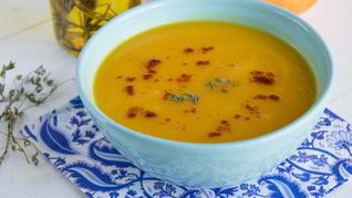 Рецепт Тыквенного супа-пюре с паприкой и тимьяном