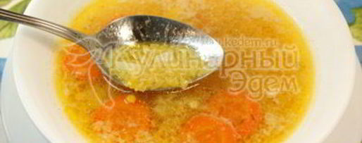 Шаг 2: супа с чечевицей