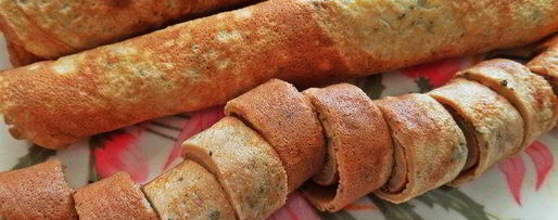 Шаг 11: супа с фрикадельками и блинными роллами