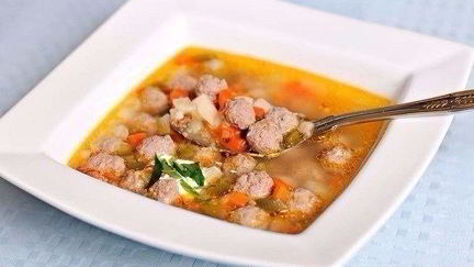 Рецепт Супа с фрикадельками и сладким перцем