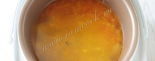 Шаг 6: супа с фрикадельками в мультиварке