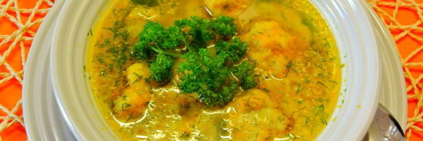 Рецепт Супа с клецками Домашний