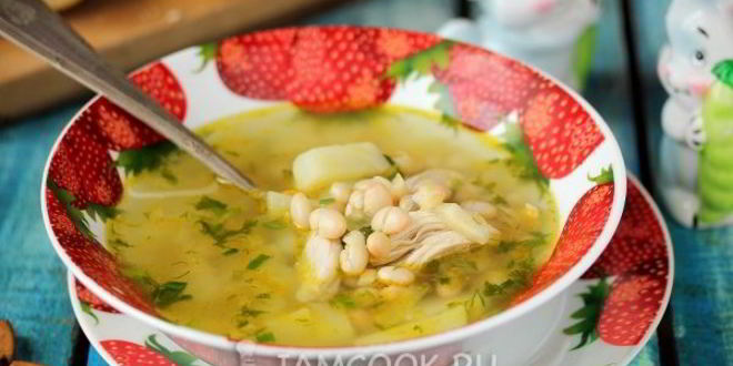 Рецепт супа с консервированной фасолью