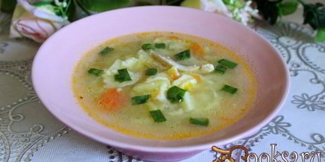 Рецепт супа с мучными хлопьями