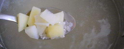 Шаг 2: супа с рисом, овощами и охотничьими колбасками