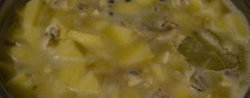 Шаг 3: супчика с моллюсками и беконом