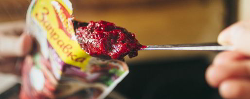 Шаг 5: горячего свекольника с яйцом