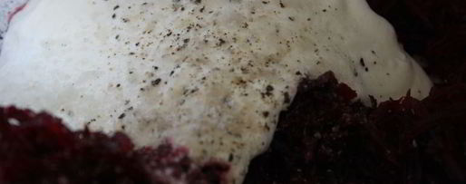 Шаг 3: холодного свекольника с курицей на сметане и минеральной воде