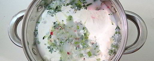 Шаг 7: холодного свекольника с редисом