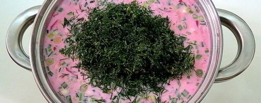 Шаг 8: холодного свекольника с редисом