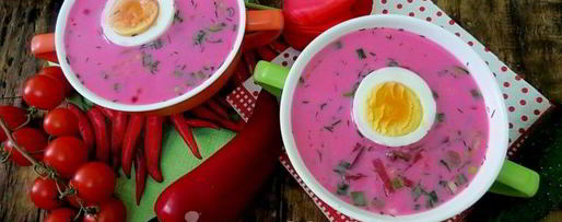 Шаг 10: холодного свекольника с редисом