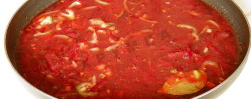 Шаг 5: классического горячего свекольника с мясом