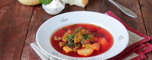 Шаг 8: классического горячего свекольника со свининой