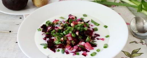 Шаг 8: классического холодного свекольника на кефире