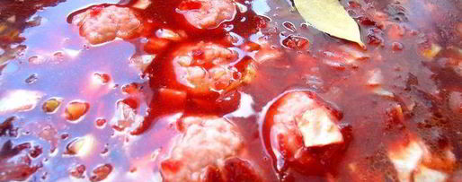 Шаг 12: латвийского свекольника с фрикадельками