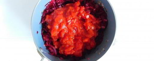 Шаг 4: постного свекольника с помидорами